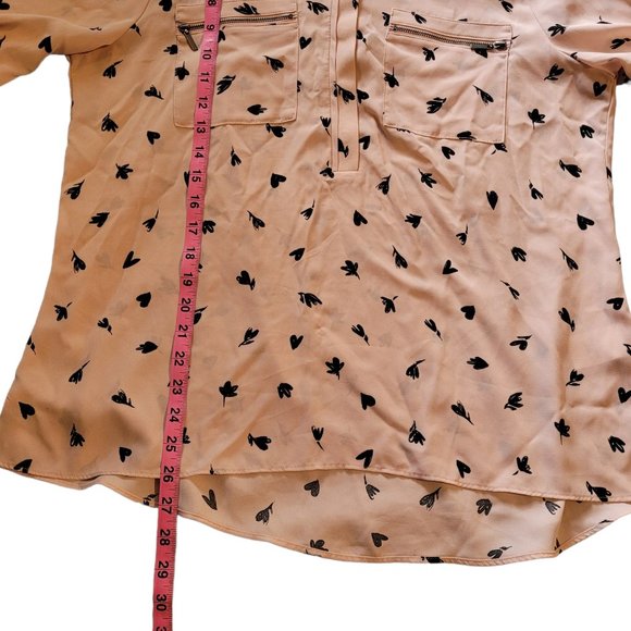 Large Reitmans Pink & Black Buttoned Hi-Lo Tunic - Picture 8 of 8